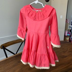 Well dressed wolf 18month coral bell sleeved dress